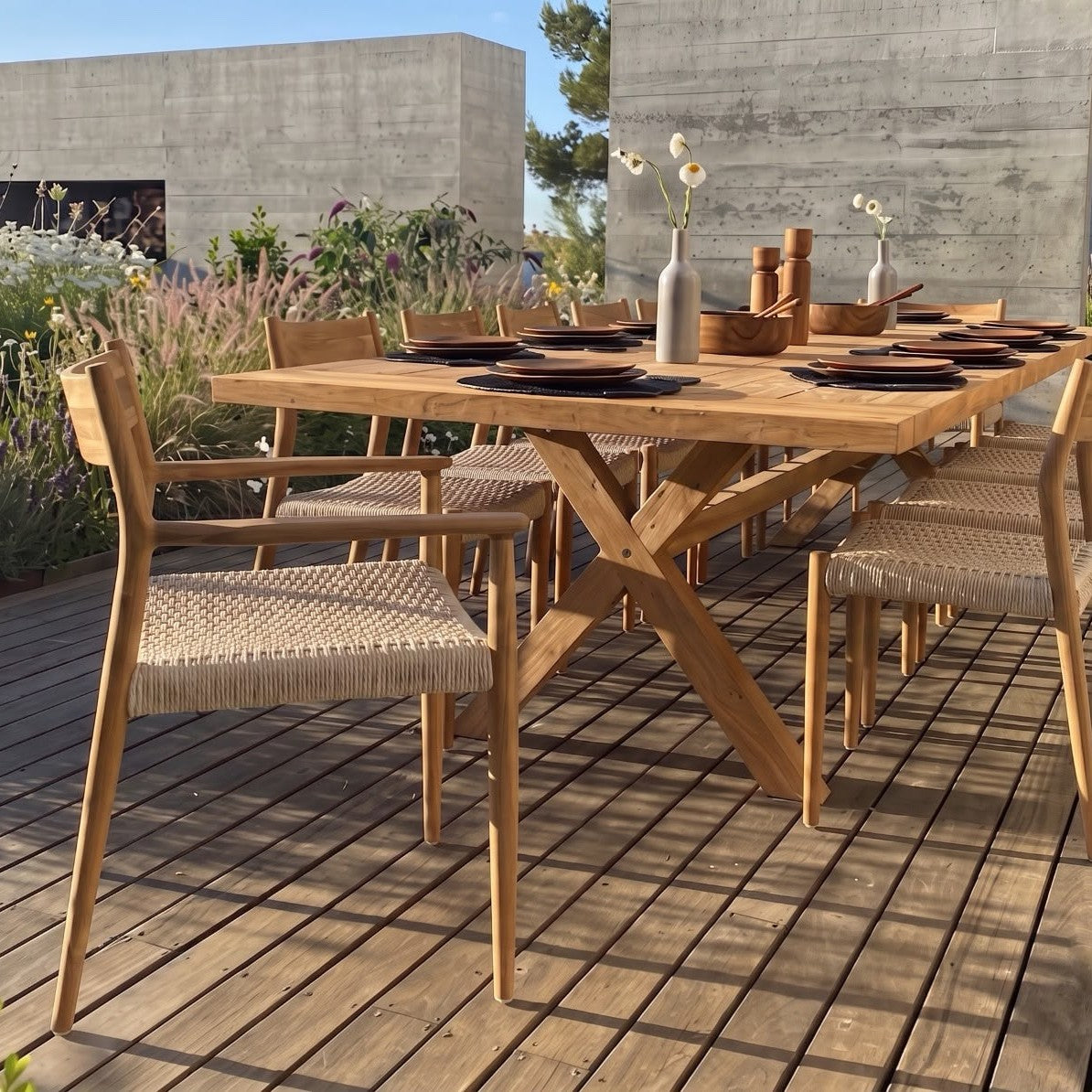 SILLA CON APOYA BRAZOS PALM SPRINGS OAT MILK