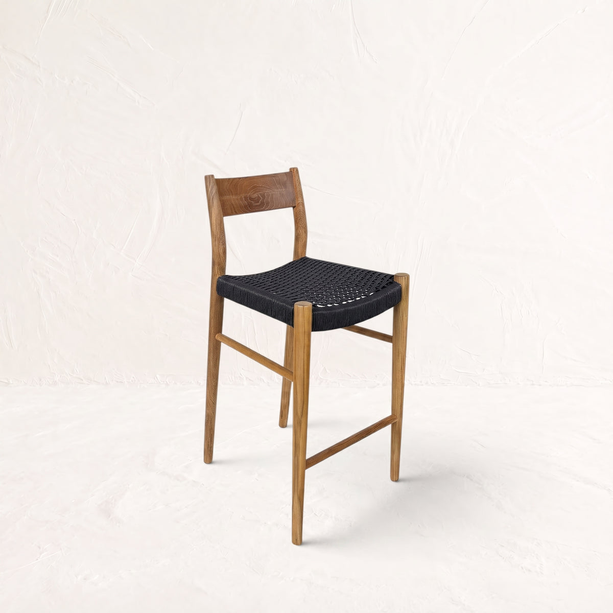 BANQUETA CON RESPALDO PALM SPRINGS NEGRO