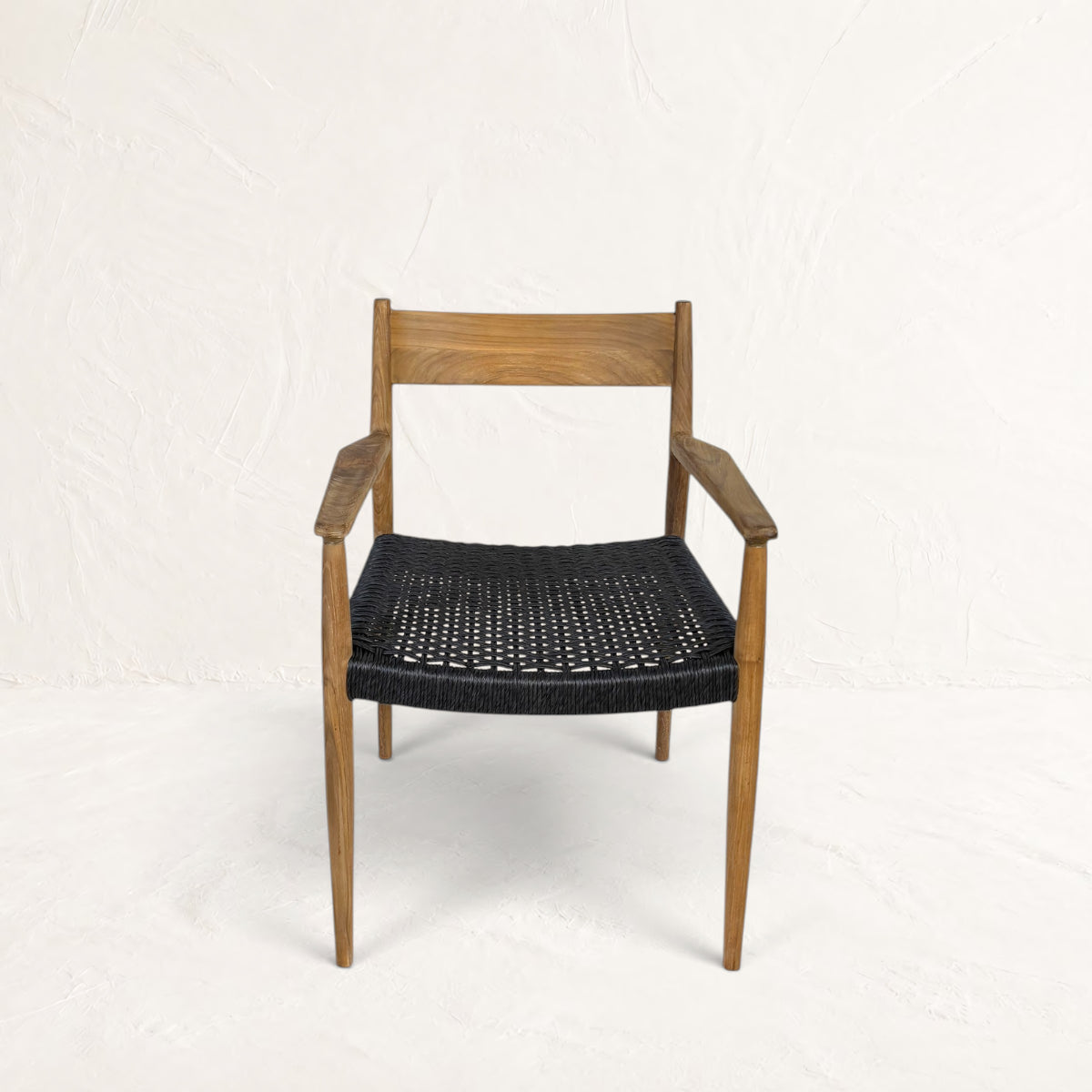 SILLA CON APOYA BRAZOS PALM SPRINGS NEGRO