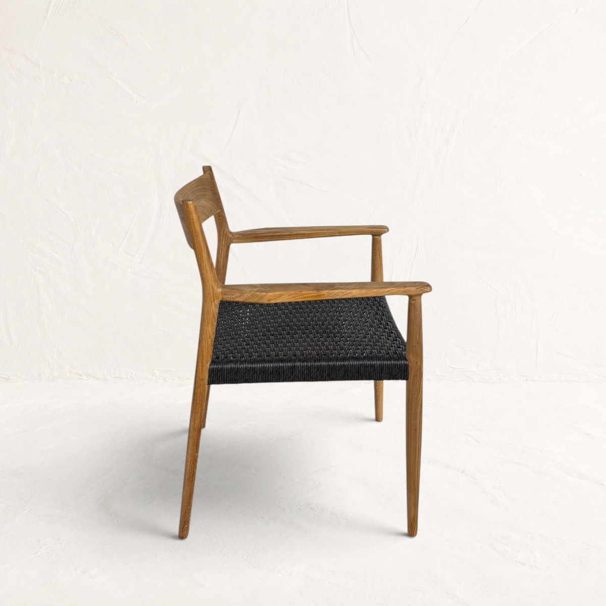 SILLA CON APOYA BRAZOS PALM SPRINGS NEGRO