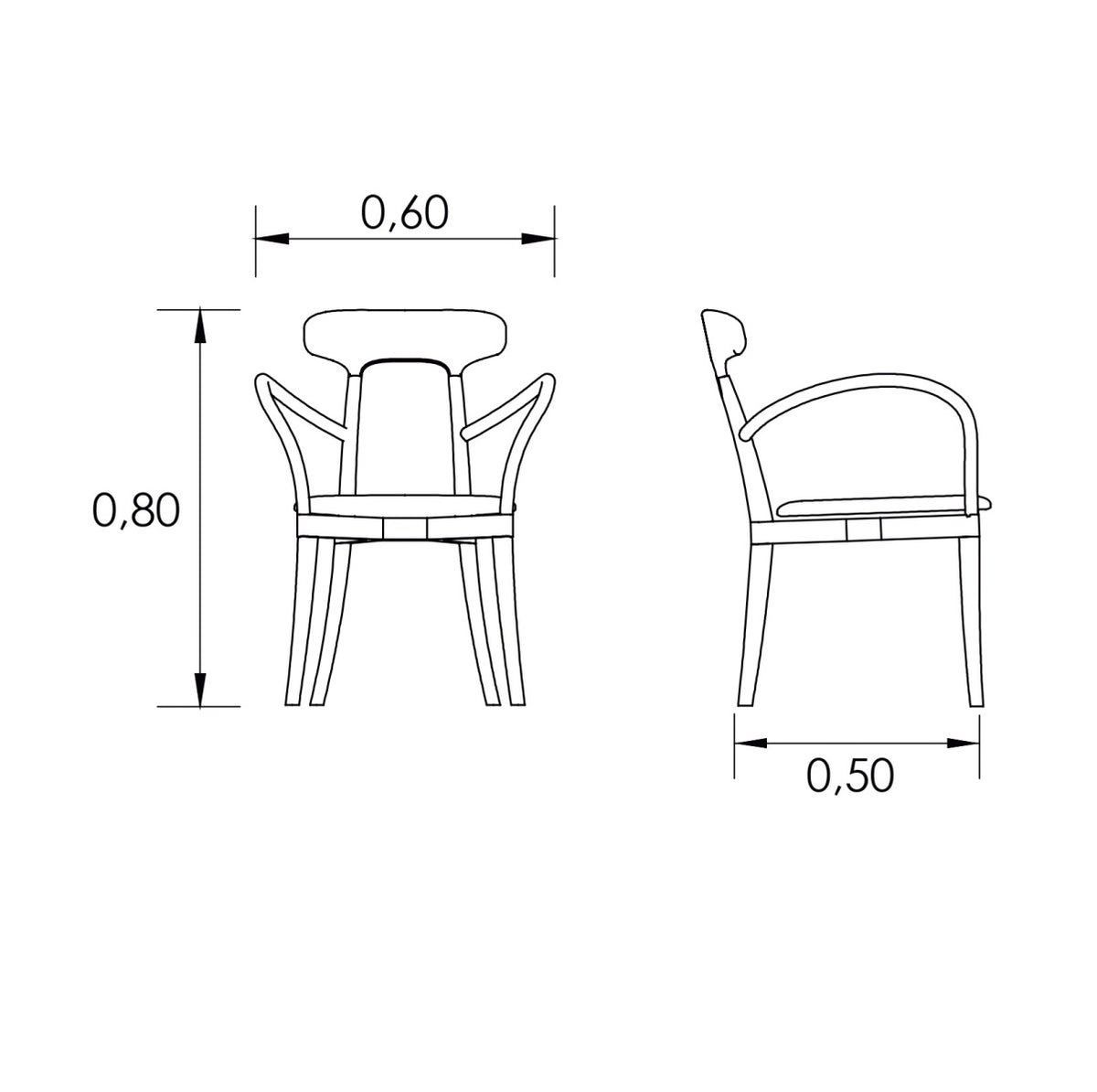 SILLA CON APOYA BRAZOS NAVI